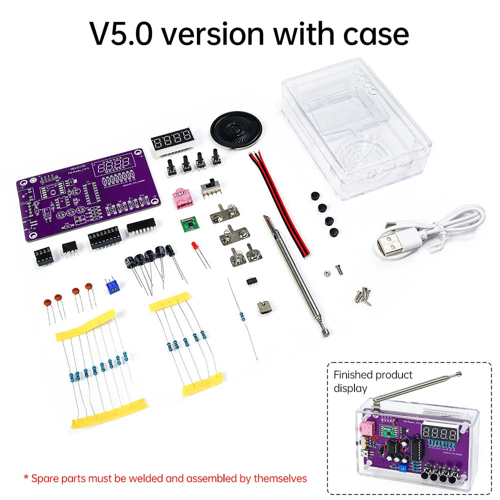 Radio Kit FM DIY - ¡Aprende y Disfruta de la Electrónica! 📻🔧 - Adios Wifi