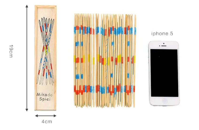 🌈🪵 Juego de Palitos Mikado de Madera – Diversión Clásica para Pequeños y Grandes - Adios Wifi