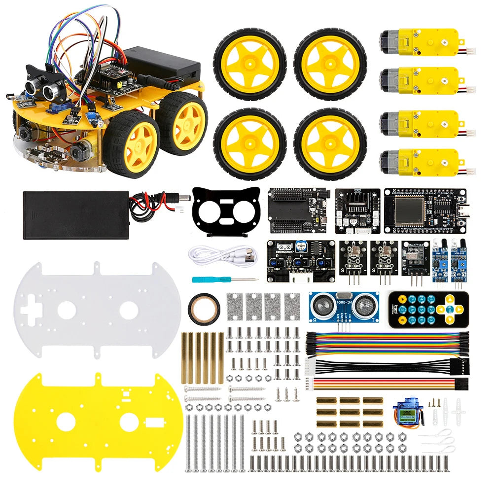 Kit 4WD Smart Robot Car Kit ESP32 para Arduino - Adios Wifi