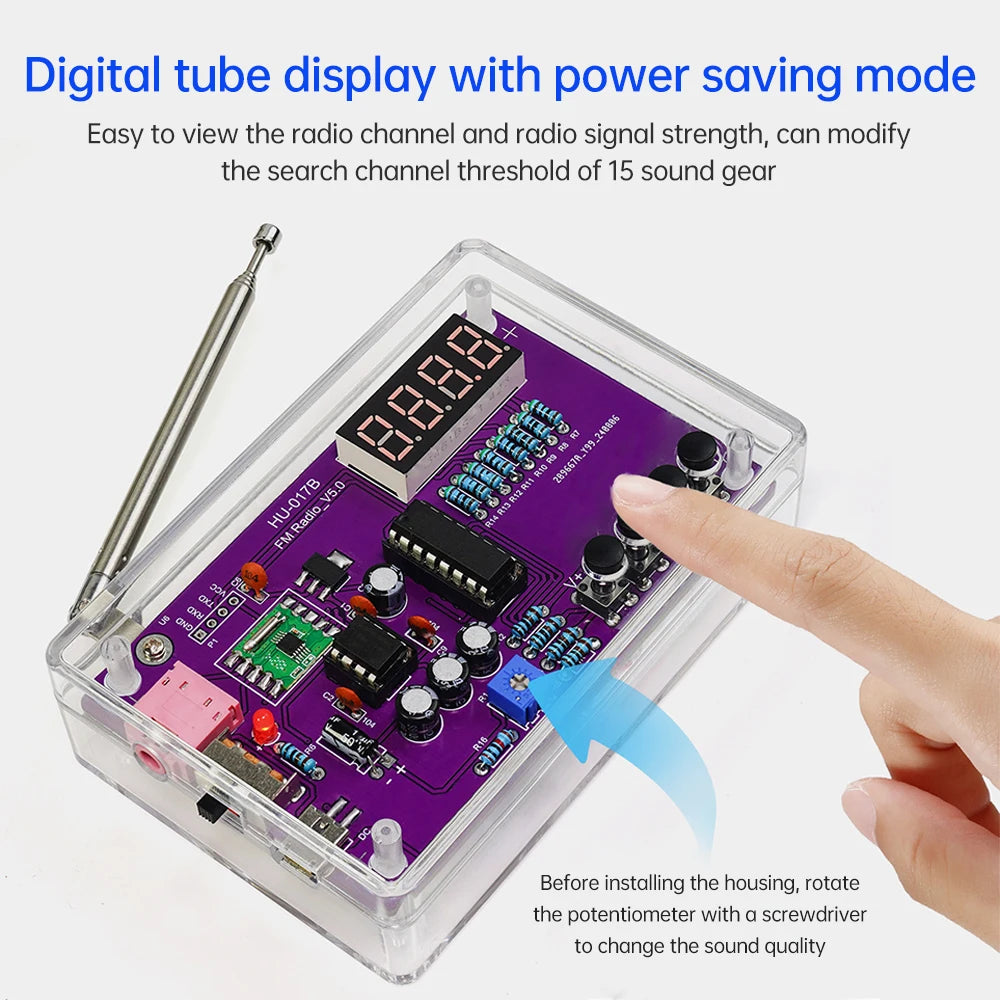 Radio Kit FM DIY - ¡Aprende y Disfruta de la Electrónica! 📻🔧 - Adios Wifi
