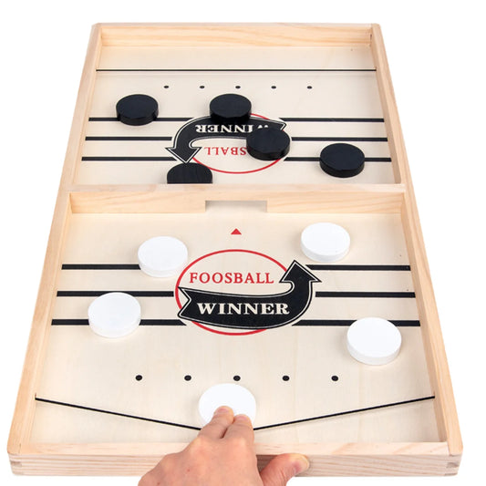 Hockey de Mesa de Madera – Clásico, Rápido y Súper Divertido - Adios Wifi