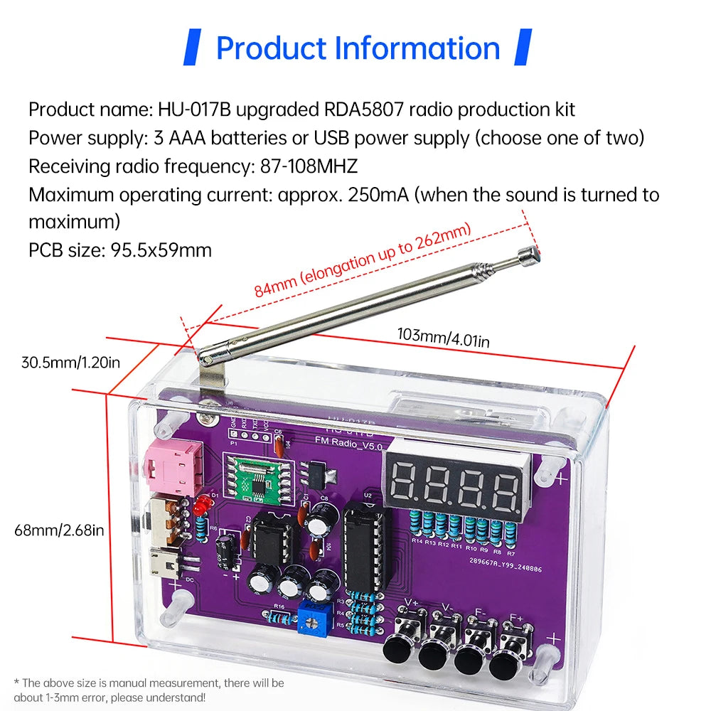 Radio Kit FM DIY - ¡Aprende y Disfruta de la Electrónica! 📻🔧 - Adios Wifi