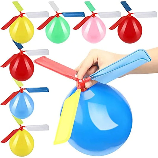 🎈🚁 Set de 6 Globos Helicóptero Voladores – Diversión al Aire Libre para Niños - Adios Wifi