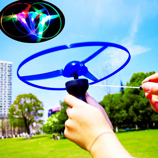 Juguetes de Hélice de Disco Volador Luminoso – Juguete de OVNI Volador con Iluminación LED - Adios Wifi