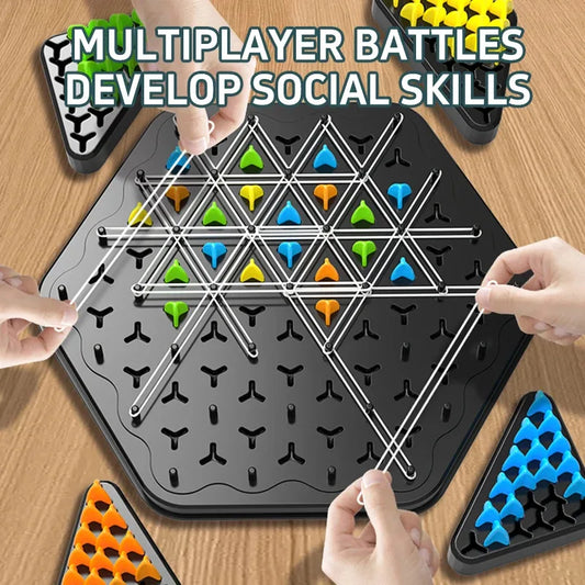 Juego de mesa de Chain Triangle Splendor Duel, juego de estrategia para niños y adultos, divertido juego familiar, pista de ajedrez lógico, mesas - Adios Wifi